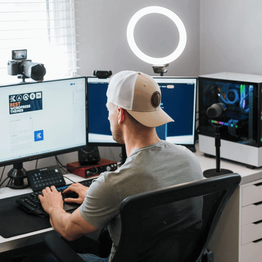 Jake Pfohl Creating Content In Office