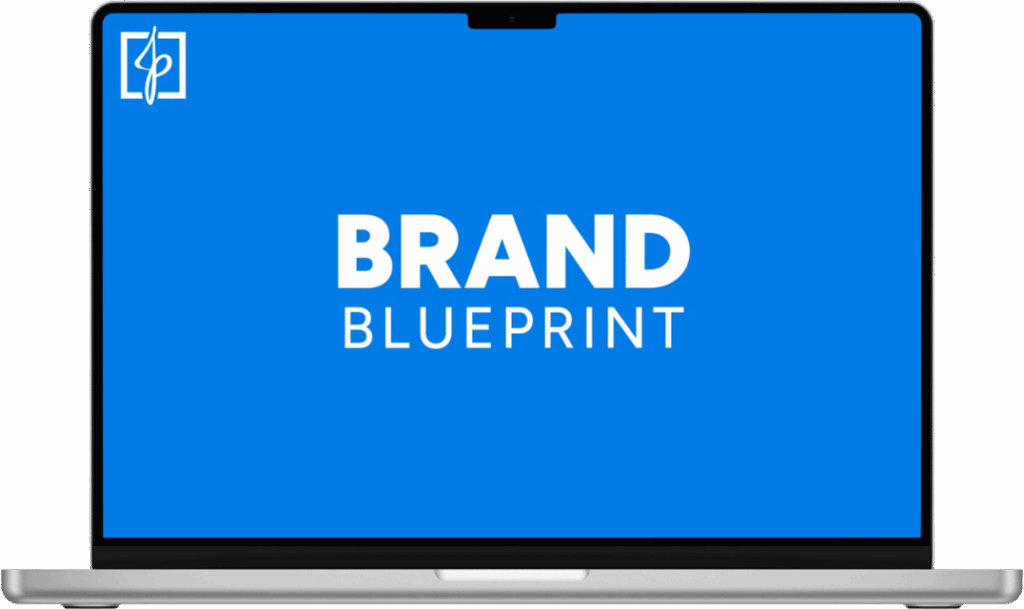 JP Brand Blueprint Laptop Mockup